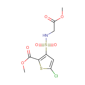 5-氯-3-[N-(甲氧基羰基甲基)氨基磺?；鵠-2-噻吩甲酸甲酯,Methyl 5-Chloro-N-(Methoxycarbonylmethyl)-3-Sulfamoyl-Thiophene-2-Carboxylate