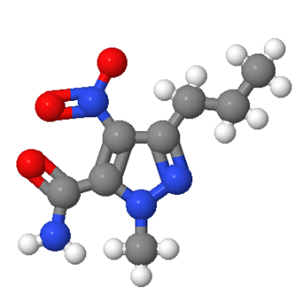 1-甲基-4-硝基-3-丙基-(1H)-吡唑-5-甲酰胺,1-Methyl-4-nitro-3-propyl-(1H)-pyrazole-5-carboxamide