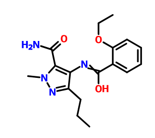 西地那非酰胺杂质,4-(2-Ethoxy benzamido)-1-methyl-3-n-propyl pyrazole-5-carboxamide.