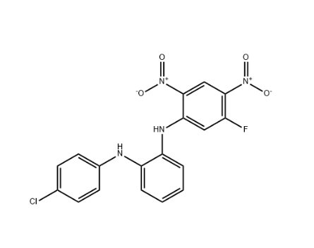 N1-(4-chlorophenyl)-N2-(5-fluoro-2,4-dinitrophenyl)benzene-1,2-diamine,N1-(4-chlorophenyl)-N2-(5-fluoro-2,4-dinitrophenyl)benzene-1,2-diamine