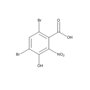 Benzoic acid, 4,6-dibromo-3-hydroxy-2-nitro-