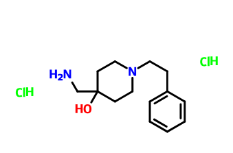 4-(氨基甲基)-1-苯乙基哌啶-4-醇二盐酸盐,4-(aminomethyl)-1-(2-phenylethyl)piperidin-4-ol,dihydrochloride