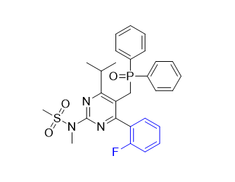 瑞舒伐他汀钙杂质46,N-(5-((diphenylphosphoryl)methyl)-4-(2-fluorophenyl)-6-isopropylpyrimidin-2-yl)-N-methylmethanesulfonamide