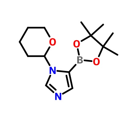 1-THP-咪唑-5-硼酸片那醇酯,1-(Tetrahydro-2H-pyran-2-yl)-1H-imidazole-5-boroni