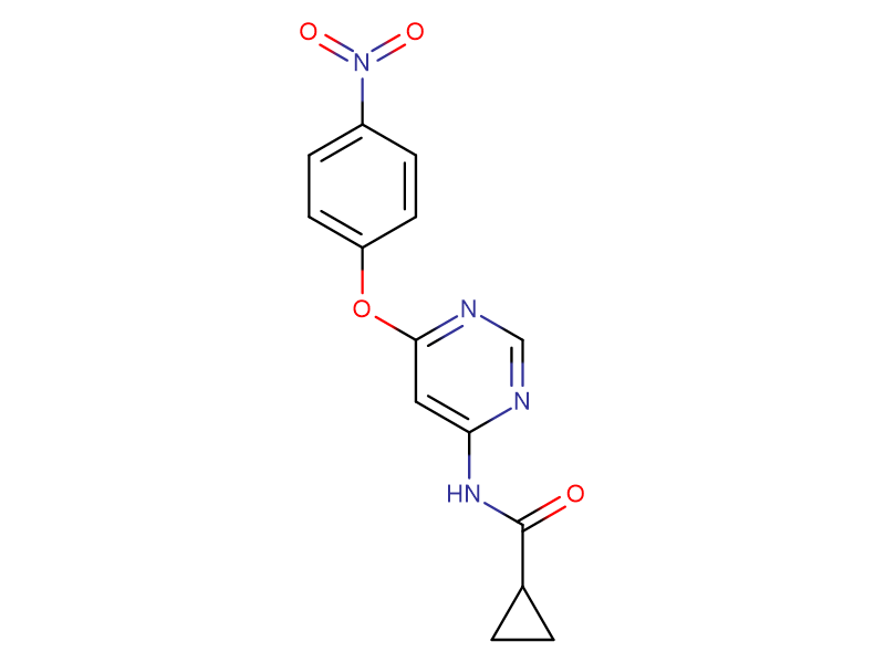 N-(6-(4-nitrophenoxy)pyriMidin-4-yl)cyclopropanecarboxaMide,N-(6-(4-nitrophenoxy)pyriMidin-4-yl)cyclopropanecarboxaMide