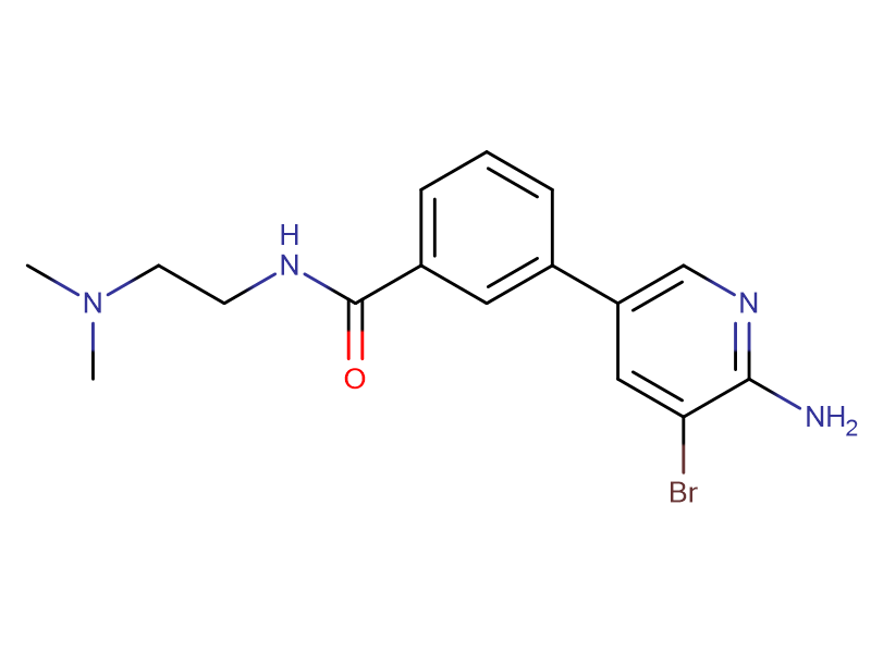 Benzamide, 3-(6-amino-5-bromo-3-pyridinyl)-N-[2-(dimethylamino)ethyl],Benzamide, 3-(6-amino-5-bromo-3-pyridinyl)-N-[2-(dimethylamino)ethyl]