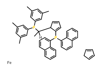 (R)-(-)-1-[(S)-2-(二-1-萘基膦基)二茂铁基]乙基二-3,5-二甲苯基膦,(R)-(-)-1-[(S)-2-(Di-1-naphthylphosphino)ferrocenyl]ethyldi-3,5-xylylphosphine