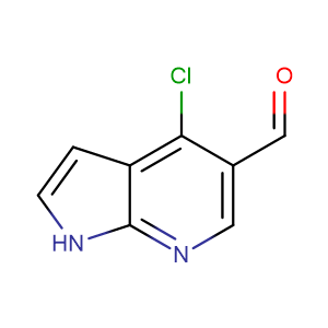 4-氯-7-氮杂吲哚-5-甲醛,4-CHLORO-1H-PYRROLO[2,3-B]PYRIDINE-5-CARBALDEHYDE