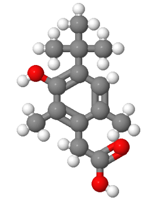 羟甲唑啉EP杂质D,2-(4-tert-Butyl-3-hydroxy-2,6-dimethylphenyl)acetic acid