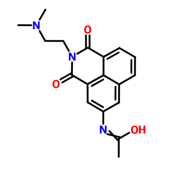 N-乙酰基氨萘非特,N-[2-(Dimethylamino)ethyl]-3-(acetylamino)-1,8-naphthalenedicarbimide