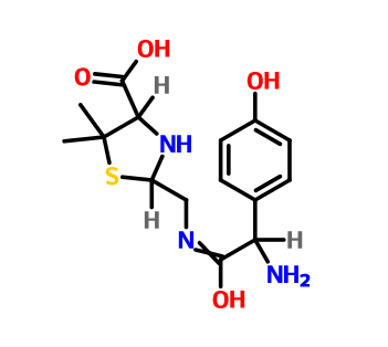 阿莫西林杂质E,(4S)-2-[[[(2R)-2-AMino-2-(4-hydroxyphenyl)acetyl]aMino]Methyl]-5,5-diMethyl-4-thiazolidinecarboxylic Acid (Mixture of DiastereoMers)