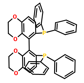 R-(+)-6,6'-双(二苯基磷)-2,2',3,3'-四氢-5,5'-二-1,4-苯并二氧杂环己烷,R-(+)-6,6'-Bis(diphenylphosphino)-2,2',3,3'-tetrahydro-5,5'-bi-1,4-benzodioxin