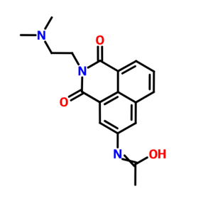 N-乙酰基氨萘非特,N-[2-(Dimethylamino)ethyl]-3-(acetylamino)-1,8-naphthalenedicarbimide