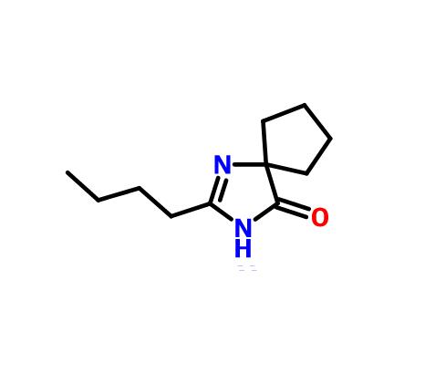 2-丁基-1,3-二氮杂螺[4.4]非2-烯-4-酮,2-Butyl-1,3-diazaspiro[4.4]non-2-en-4-one