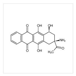 (+)-9-amino-4-demethoxy-9-deoxo-daunomycinone,9α-amino-9β-acetyl-7,8,9,10-tetrahydro-6,7α,11-trihydroxy-5,12-naphthacenedione