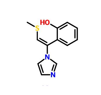 (E)-1-[2-甲巯基-1-[2-羟基苯基]乙烯基]-1H-咪唑,Phenol, 2-[1-(1H-imidazol-1-yl)-2-(methylthio)ethenyl]-