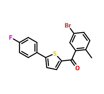 (5-溴-2-甲基苯基)(5-(对氟苯基)噻吩-2-基)甲酮,(5-broMo-2-Methylphenyl)[5-(4-fluorophenyl)-2-thienyl]- Methanone