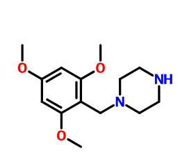 曲美他嗪杂质F,1-[(2,4,6-TriMethoxyphenyl)Methyl]piperazine Hydrochloride