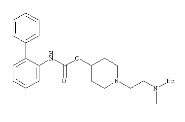 雷芬那辛中间体,biphenyl-2-yl-carbamic acid 1-[2-(benzylmethylamino)ethyl]piperidin-4-yl ester