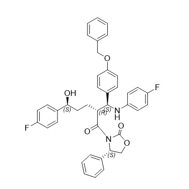 依折麦布杂质30,(S)-3-((2R,5S)-2-((S)-(4-(benzyloxy)phenyl)((4-fluorophenyl)amino)methyl)-5-(4-fluorophenyl)-5-hydroxypentanoyl)-4-phenyloxazolidin-2-one