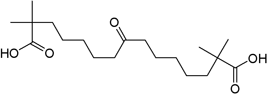 2,2,14,14-四甲基-8-氧代十五烷二酸,2,2,14,14-Tetramethyl-8-oxo-pentadecanedioic acid