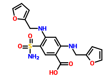 2,4-二(糠基氨基)-5-氨基磺酰基苯甲酸,4-Deschloro-4-(2-furanylMethyl)aMino FuroseMide