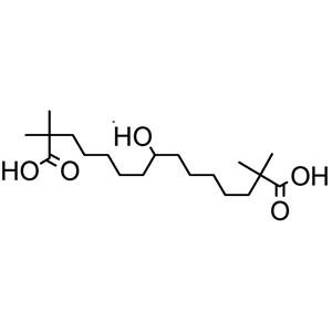 8-羟基-2,2,14,14-四甲基十五烷二酸（贝派度酸）,8-hydroxy-2,2,14,14-tetramethylpentadecanedioic acid