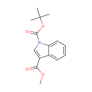 3-甲基-1H-吲哚-1,3-二羧酸-1-叔丁酯,1-tert-Butyl 3-methyl 1H-indole-1,3-dicarboxylate