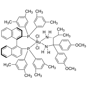 氯{-(+)-2,2'-双[二(3,5-二甲苯基)磷]-1,1'-联萘}[(2R)-(-)-1,1-双(4-甲氧苯基)-3-甲基-1,2-丁基二胺基]钌(II)