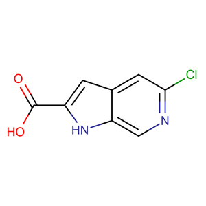 5-氯-1H-吡咯并[2,3-C]吡啶-2-甲酸,5-chloro-1H-pyrrolo[2,3-c]pyridine-2-carboxylic acid