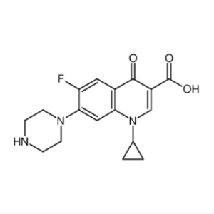 环丙沙星,1-cyclopropyl-6-fluoro-4-oxo-7-piperazin-1-yl-quinoline-3-carboxylic acid
