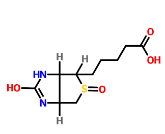 生物素亚砜,[3aS,4S,6aR,(+)]-Hexahydro-2-oxo-1H-thieno[3,4-d]imidazole-4-pentanoic acid 5-oxide