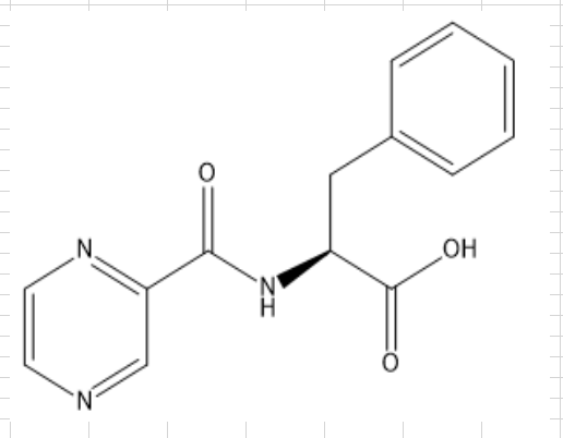 N-（吡嗪-2-羰基）-L-苯丙氨酸,N-(pyrazine-2-yl-carbonyl)-L-phenylalanine
