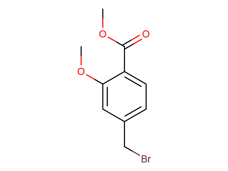 4-溴甲基-2-甲基苯甲酸甲酯,methyl 4-(bromomethyl)-2-methoxybenzoate