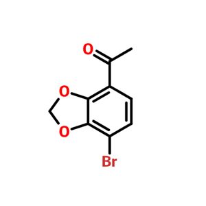 1-(7-溴苯并[d][1,3]二氧杂环戊烯-4-基)乙-1-酮