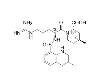 阿加曲班雜質(zhì)M,(2S,4S)-4-methyl-1-(((3-methyl-1,2,3,4-tetrahydroquinolin-8-yl) sulfonyl)-L-arginyl)piperidine-2-carboxylic acid