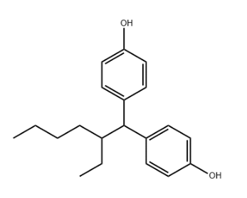 4,4’-(2-乙基亚己基)双苯酚,4-[2-ethyl-1-(4-hydroxyphenyl)hexyl]phenol