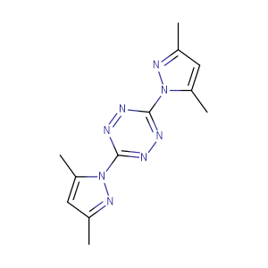 3,6-Bis(3,5-d	3,6-二(3,5-二甲基-1H-吡唑-1-基)-1,2,4,5-四嗪imethyl-1H-pyrazol-1-yl)-1,2,4,5-tetrazine,3,6-Bis(3,5-dimethyl-1H-pyrazol-1-yl)-1,2,4,5-tetrazine