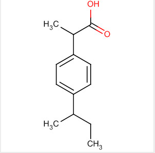 布洛芬杂质O,2-[4-(1-METHYLPROPYL)PHENYL]PROPANOIC ACID