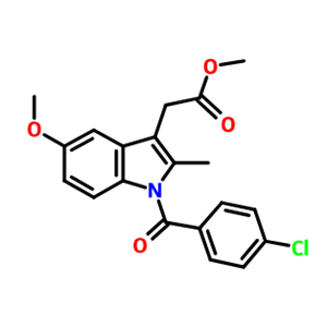 1601-18-9；1-(4-氯苯甲酰基)-5-甲氧基-2-甲基-1H-吲哚-3-乙酸甲酯