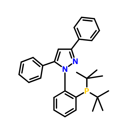1-[2-[双(叔丁基)膦基]苯基]-3,5-二苯基-1H-吡唑,1-[2-[Bis(tert-butyl)phosphino]phenyl]-3,5-diphenyl-1H-pyrazole