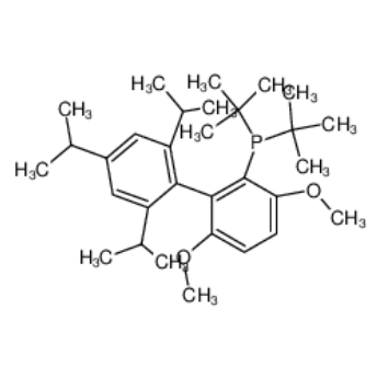 2 - (二叔丁基膦)-3,6-二甲氧基-2'-4'-6'三- 1 -丙基- 1,1'-双苯基,2-(Di-t-butylphosphino)-3,6-dimethoxy-2'-4'-6'-tri-i-propyl-1,1'-biphenyl, min. 98% t-butylBrettPhos