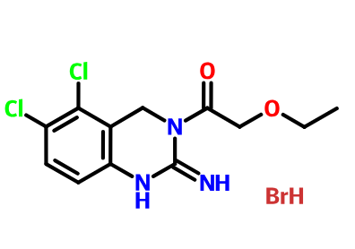 5,6-二氯-3,4-二氫-2(1H)-亞胺喹唑啉-3-乙酸乙酯氫溴酸鹽,Ethyl 5,6-dichloro-3,4-dihydro-2(1H)-iminoquinazoline-3-acetate hydrobromide