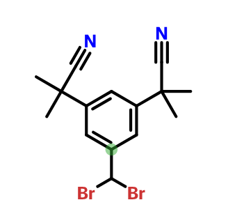 阿那曲唑杂质E,α,α,α’,α’-Tetramethyl-5-(dibromomethyl)-1,3-benzenediacetonitrile