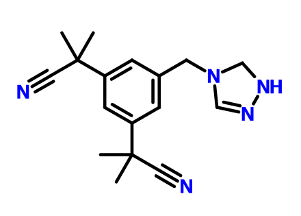 2-[3-(1-氰基-1-甲基-乙基),2-[3-(2-cyanopropan-2-yl)-5-(1,2,4-triazol-4-ylmethyl)phenyl]-2-methyl-propaneni