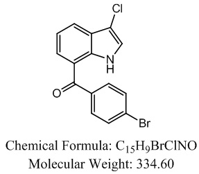 3-氯-7-（4-溴代苯甲酰基）吲哚,3-chloro-7-(4-bromobenzoyl)-indole