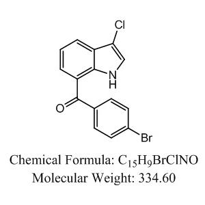 3-氯-7-（4-溴代苯甲酰基）吲哚（溴酚酸钠中间体）
