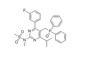 瑞舒伐他汀钙杂质46,N-(5-((diphenylphosphoryl)methyl)-4-(2-fluorophenyl)-6-isopropylpyrimidin-2-yl)-N-methylmethanesulfonamide