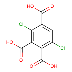 2,5-二氯-1,3,4-苯三甲酸,3,6-dichlorobenzene-1,2,4-tricarboxylic acid