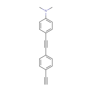 4-(4-(N,N-二甲氨基)苯乙炔基)苯乙炔,4-((4-ethynylphenyl)ethynyl)-N,N-diMethylbenzenaMine